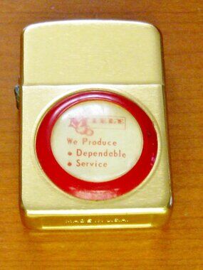 Vintage Miele Pocket Lighter Raised Bubble Company Slogan Lighter Made USA